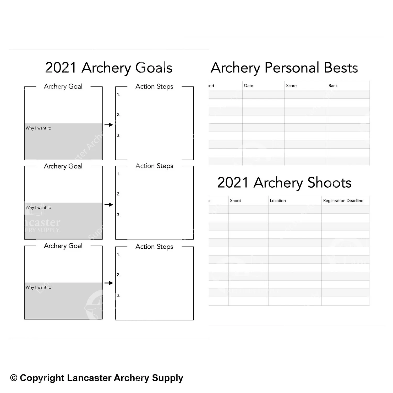 2021 Kaminski Archery Performance Planner - Image 3